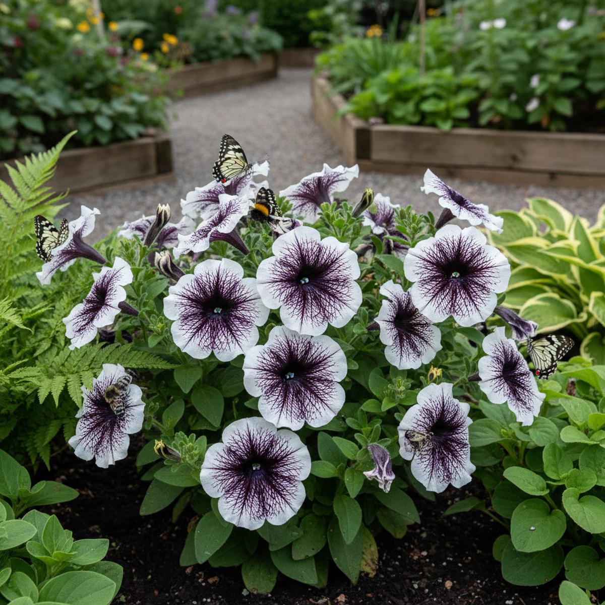White Black Petunia Planting – Seed for Beautiful Outdoor Spaces