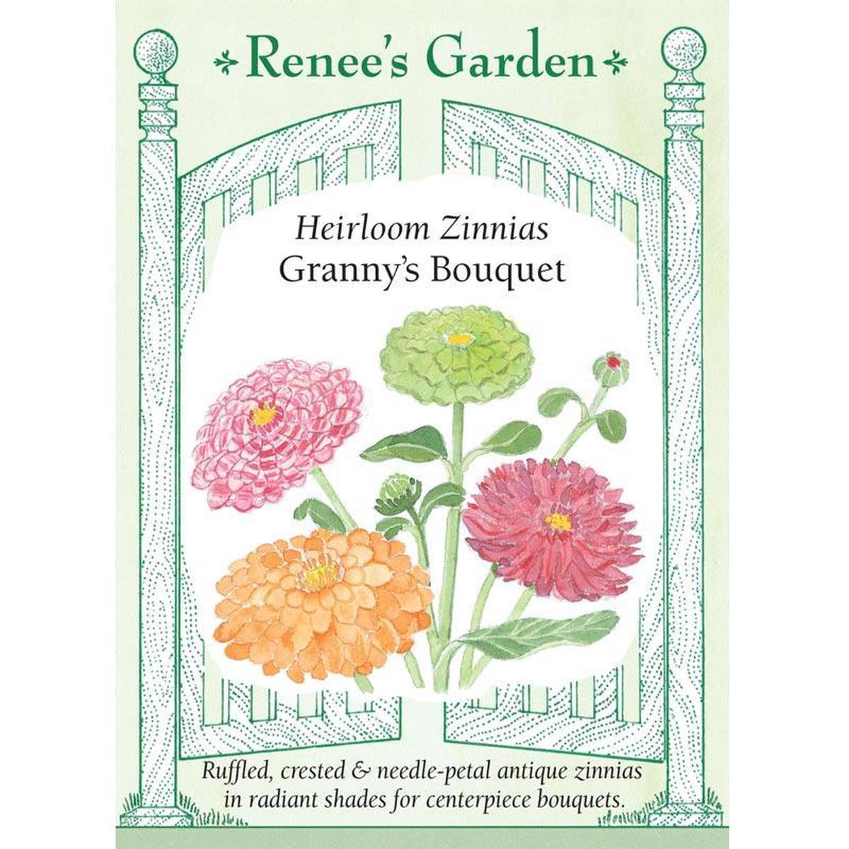 Granny’s Bouquet Zinnia Flower Seeds