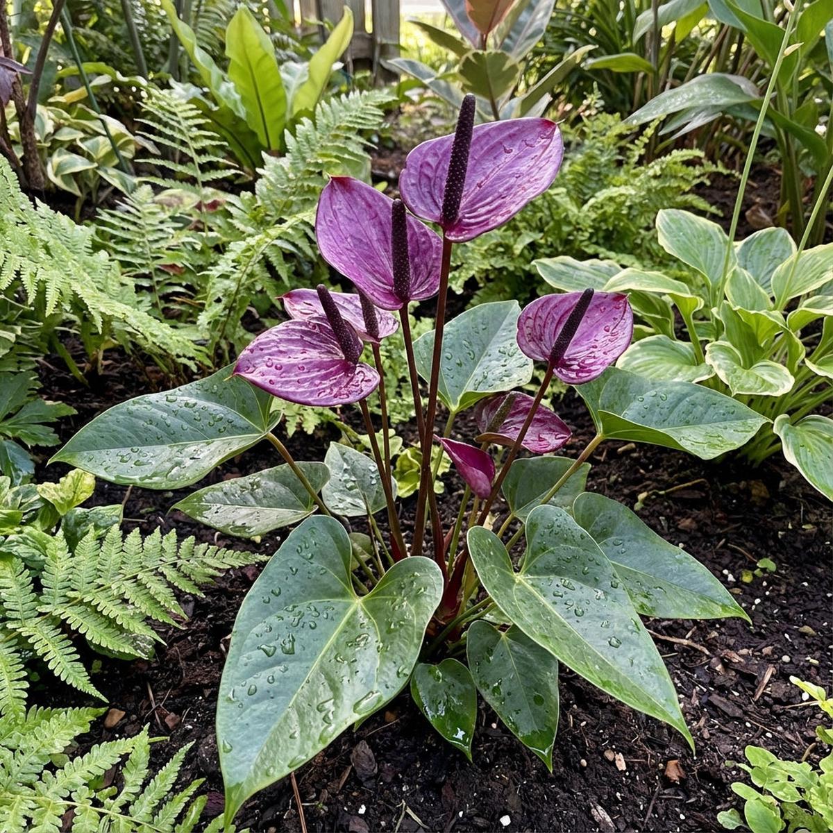 Anthurium Purple Flower Seeds for Planting – Rich Decorative Blooms