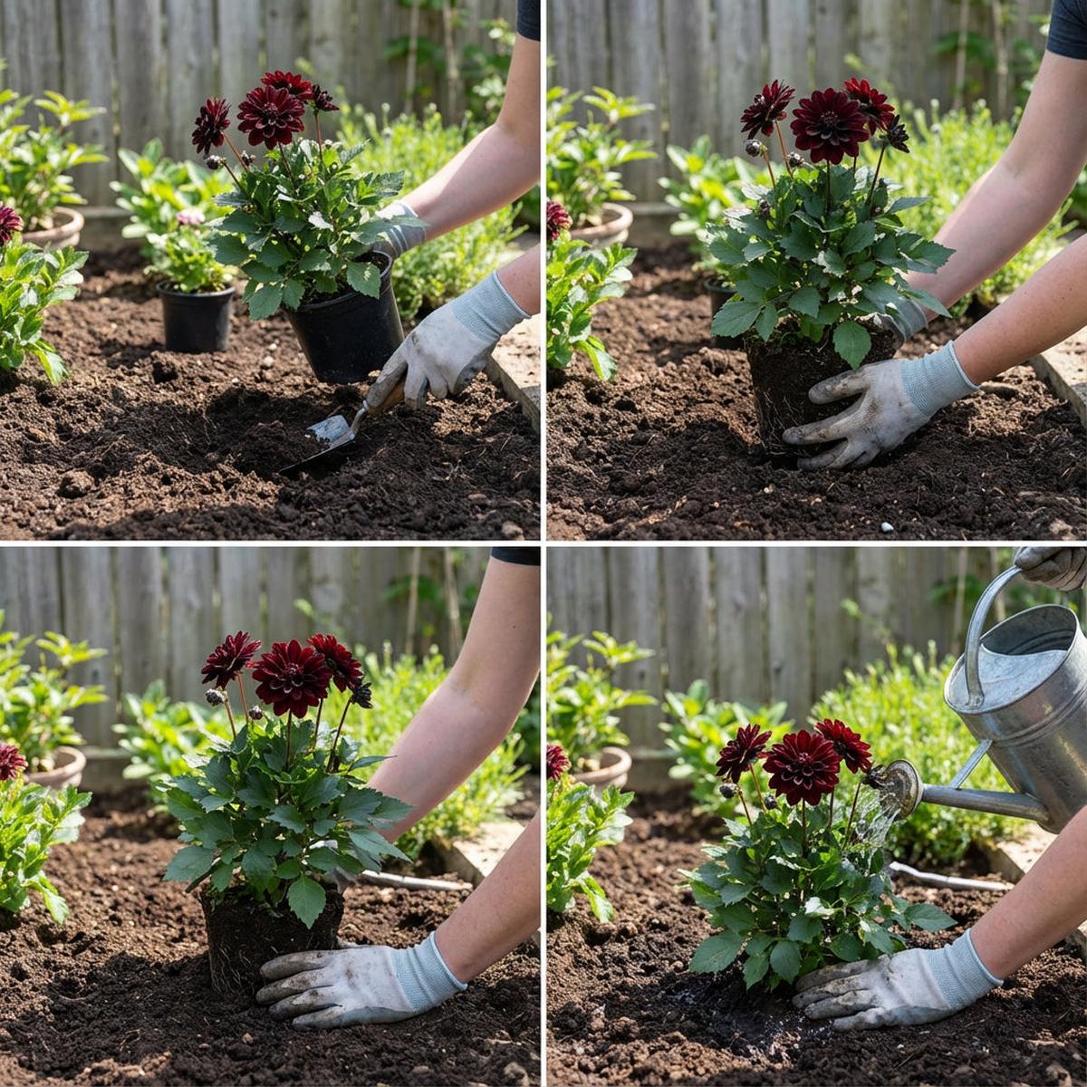 Planting Black Dahlia Flower Seeds