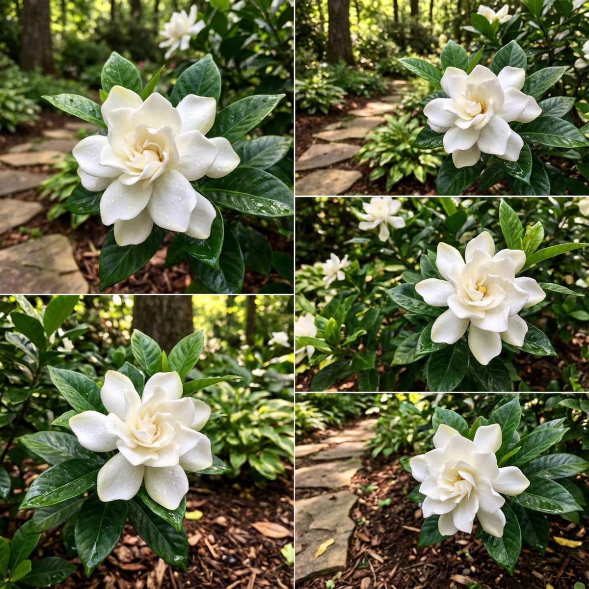 White Gardenia Jasminoides Flower Seeds for Planting – Fragrant Garden Perennial Blooms