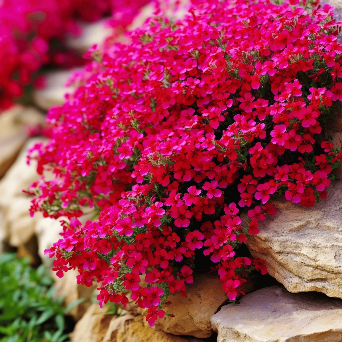 Dark Pink Rock Cress Flower Seeds for Planting Easy to Grow, Heirloom, Non-GMO, High Germination Organic Garden Seeds