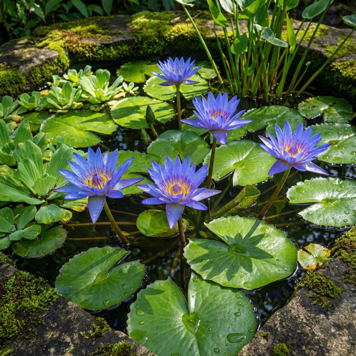 Blue Lotus Water Lily Seeds for Ponds & Water Gardens