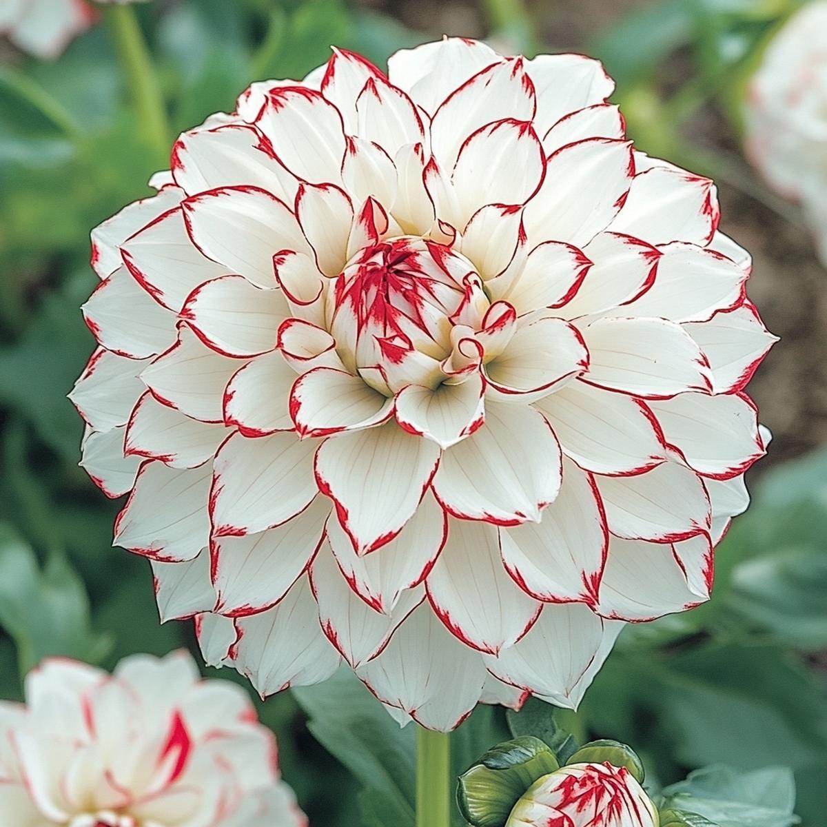 Dahlia Seeds (Mixed White and Red Dahlia Seeds) – Vibrant Colorful Blooms for Gardens