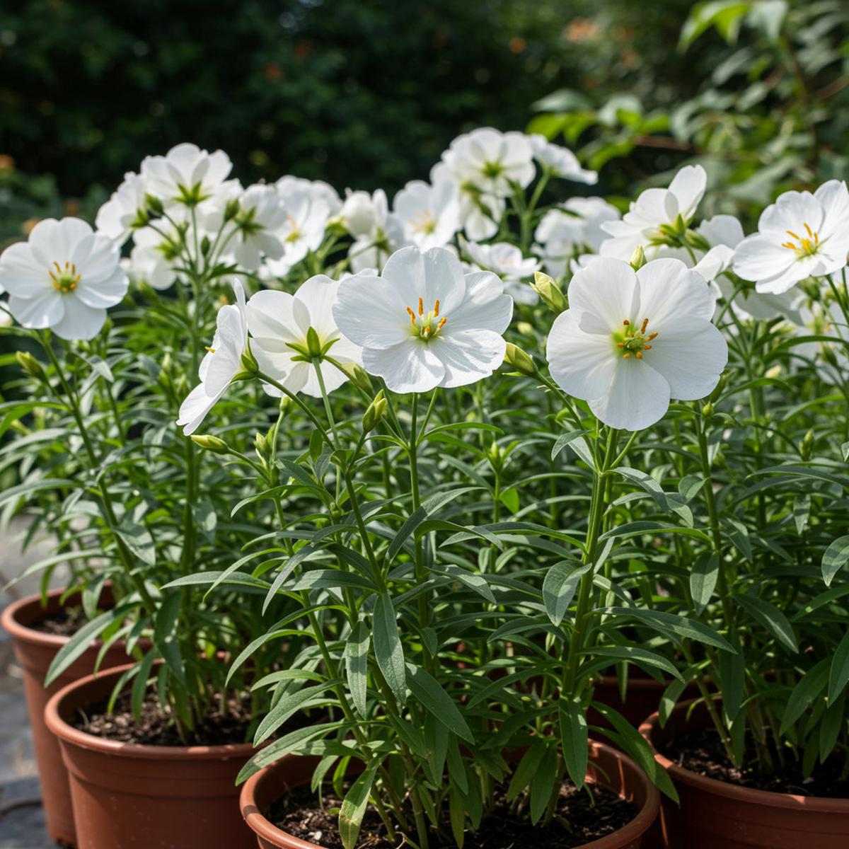 White Oenothera Flower Seeds for Planting – Elegant Annual Blooms