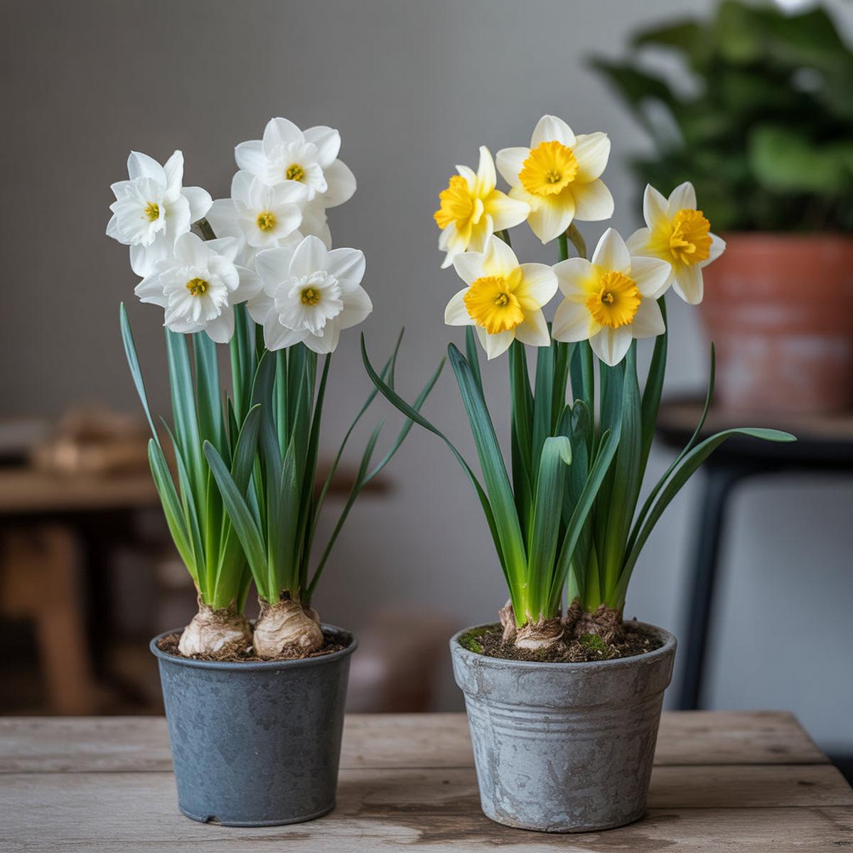 Double Narcissus Flower Seeds for Planting – White & Yellow Varieties