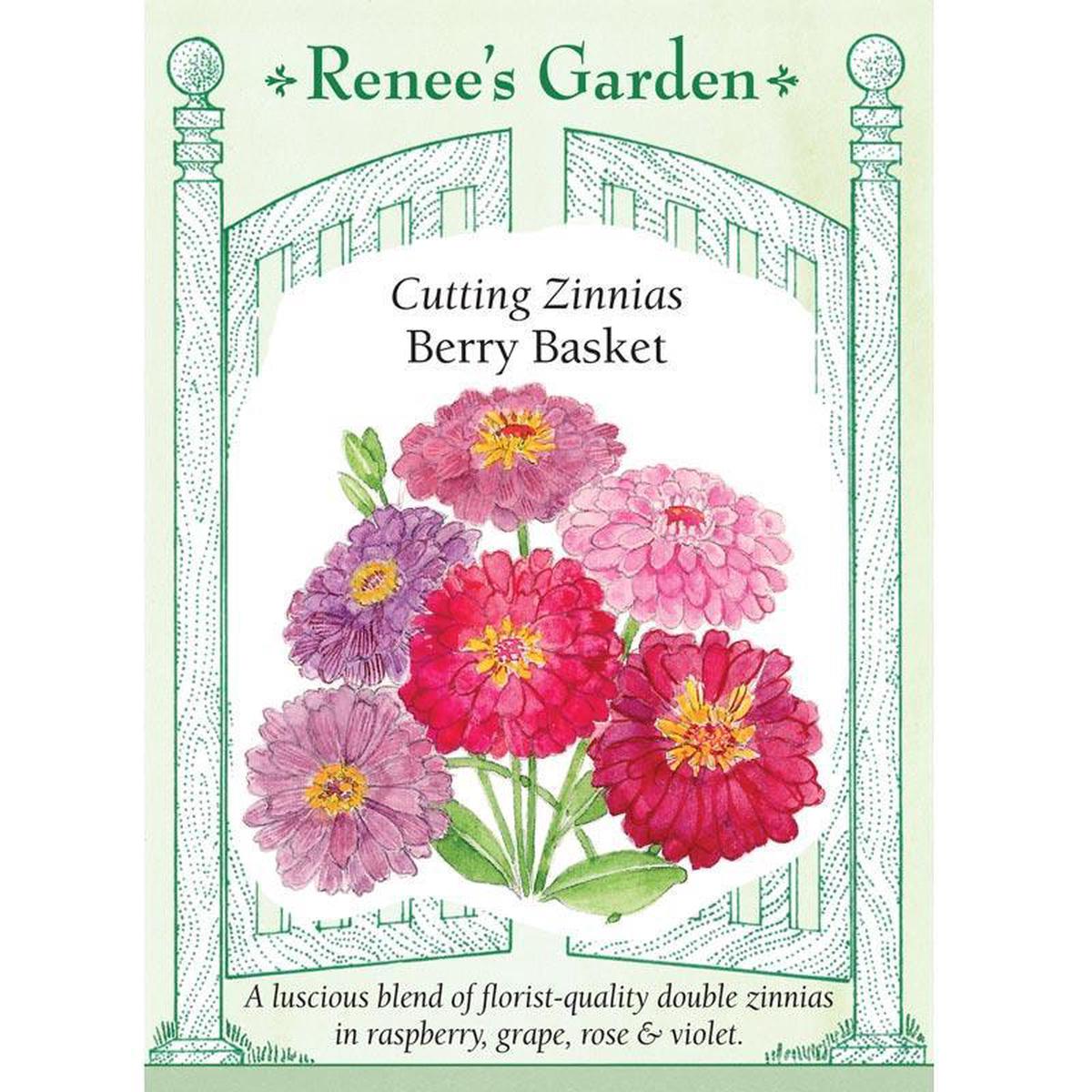 Berry Basket Cutting Zinnia Flower Seeds
