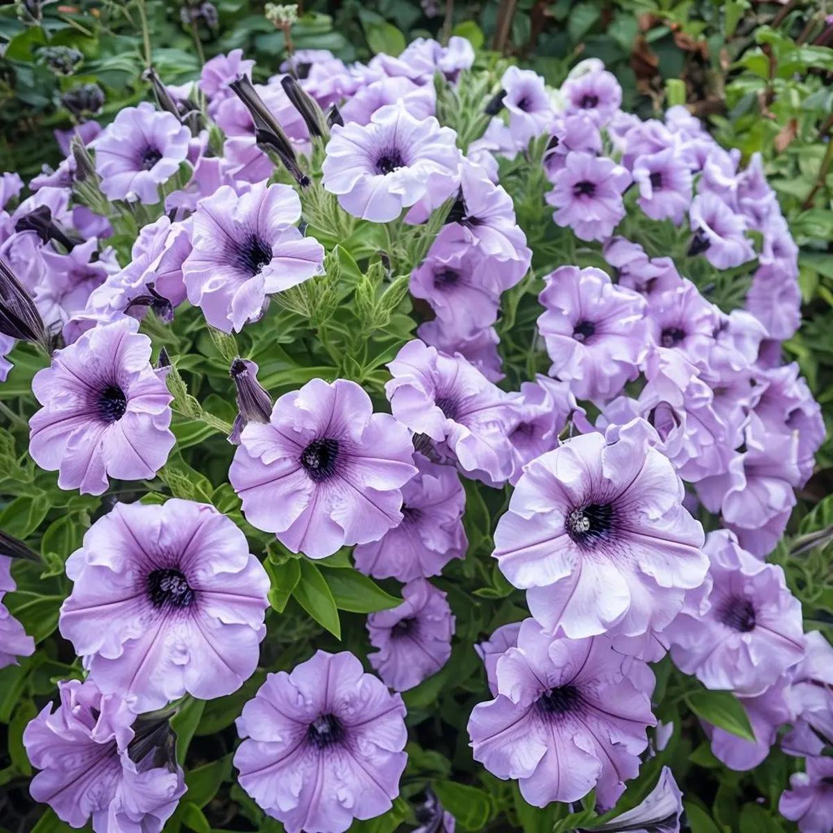 Light Violet Double Petal Petunia Seeds for Planting – Heirloom, NON-GMO Flower Seeds – Easy Garden Blooms
