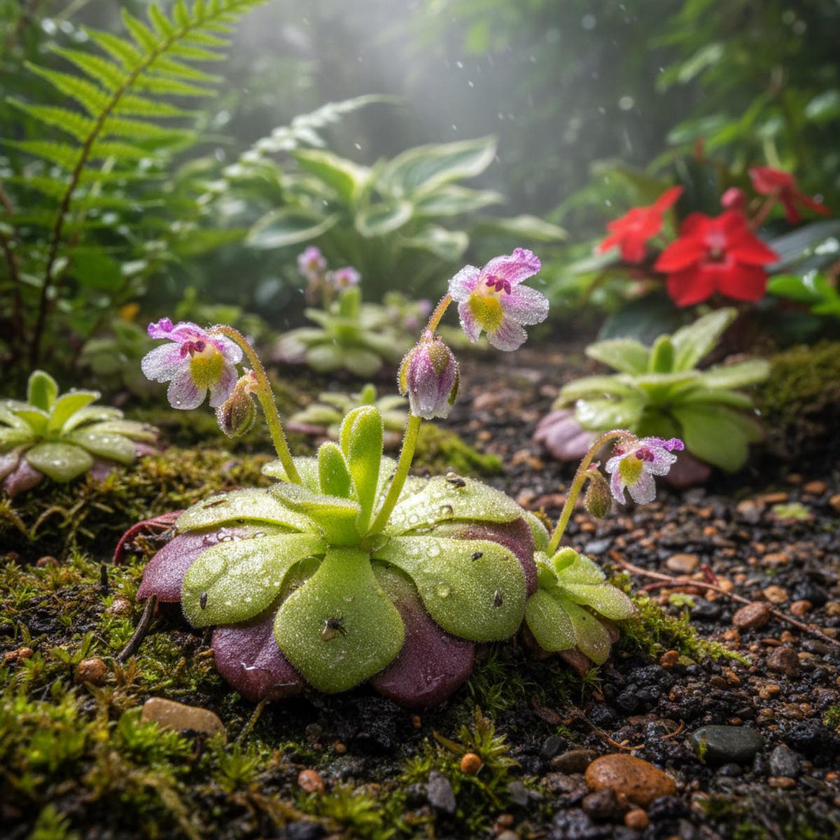 Mexican Butterwort Carnivorous Flower Seeds for Planting – Unique Addition to Your Garden