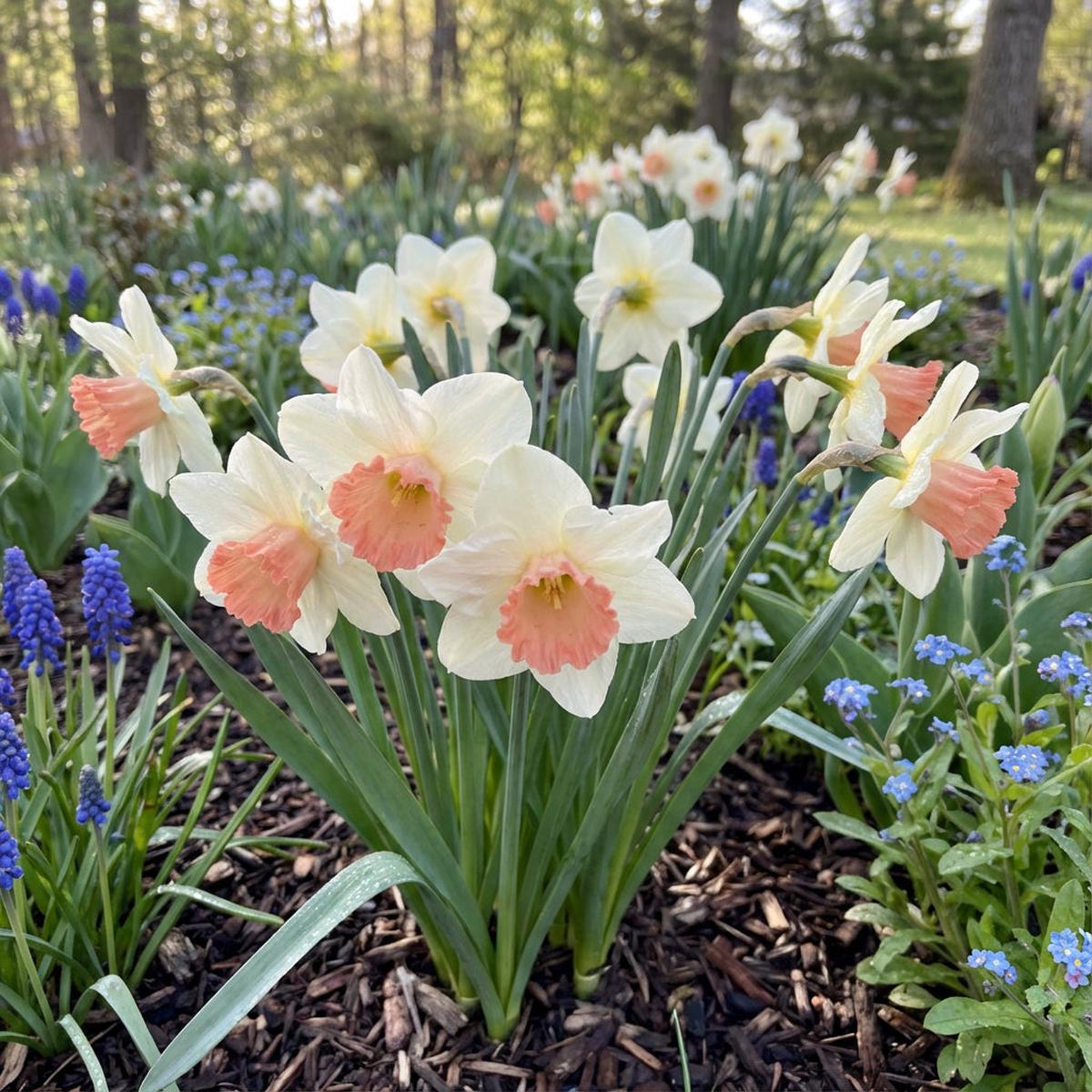 Vibrant Daffodil Flower Seeds for Planting: Pink & White for Stunning Garden Displays