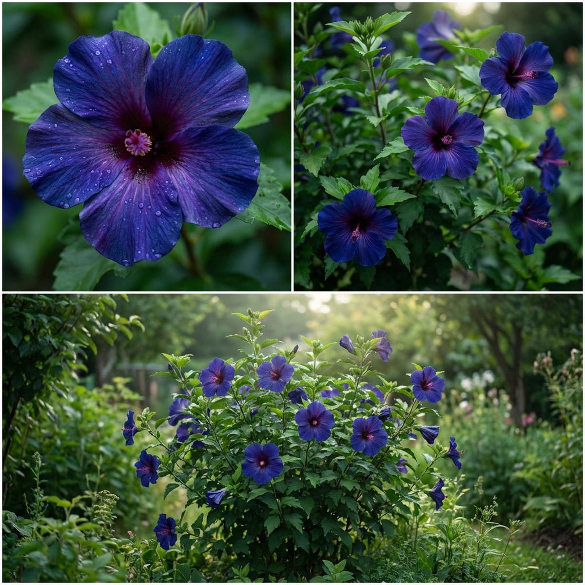 Dark Blue Hibiscus Flower Seeds for Planting – Vibrant Blooms