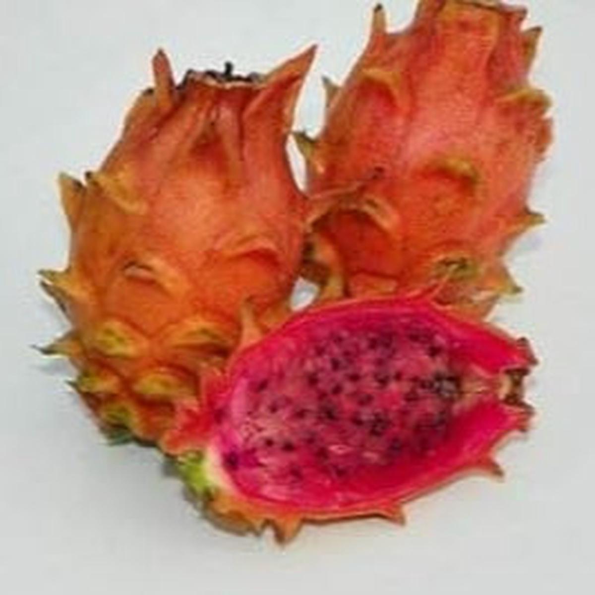 Light Orange Pitaya fruit seeds for planting - Heirloom & Non-GMO Garden seeds, fast-growing dragon fruits for gardens